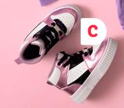 Girls High Top Sneakers Sizes 4-1-Per Pair