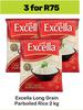 Excella Long Grain Parboiled Rice-For 3 x 2Kg