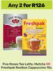 Five Roses Tea Latte,Matcha Or Freshpak Rooibos Cappuccino-For Any 2 x 10s