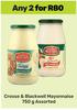 Crosse & Blackwell Mayonnaise Assorted-For Any 2 x 750g