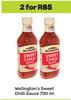 Wellington's Sweet Chilli Sauce-For 2 x 700ml