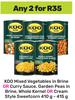 Koo Mixed Vegetables In Brine Or Curry Sauce,Garden Peas In Brine,Whole Kernel-For Any 2x410g-415g