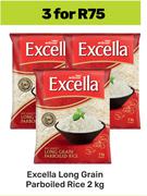 Excella Long Grain Parboiled Rice-For 3 x 2Kg