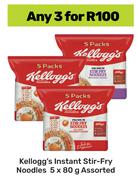 Kellogg's Instant Stir Fry Noodles Assorted-For Any 3 x 5 x 80g