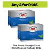 Five Roses Strong African Blend Tagless Teabags-For Any 2 x 200s