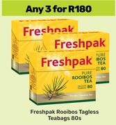 Freshpak Rooibos Tagless Teabags-For Any 3 x 80s
