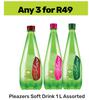 Pleazers Soft Drink-For Any 3 x 1L