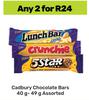 Cadbury Chocolate Bars-For Any 2 x 40g-49g