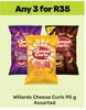Willards Cheese Curls-For Any 3 x 90g
