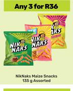 Nik Naks Maize Snacks-For Any 3 x 135g