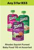 Rhodes Squish Pureed Baby Food-For Any 3 x 110ml