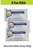 Bennetts Baby Soap-For 3 x 100g