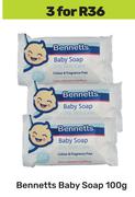 Bennetts Baby Soap-For 3 x 100g