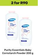 Purity Essentials Baby Cornstarch Powder-For 2 x 200g