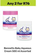 Bennetts Baby Aqueous Cream-For Any 2 x 500ml