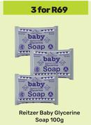 Reitzer Baby Glycerine Soap-For 3 x 100g
