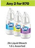 Jik Liquid Bleach Assorted-For Any 2 x 1.5L