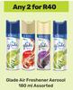 Glade Air Freshener Aerosol Assorted-For Any 2 x 180ml