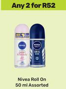 Nivea Roll On-For Any 2 x 50ml