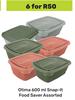 Otima Snap It Food Saver Assorted-For 6 x 600ml