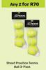Shoot Practise Tennis Ball 3 Pack-For Any 2