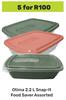 Otima 2.2L Snap It Food Saver Assorted-For 5