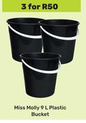 Miss Molly 9L Plastic Bucket-For 3