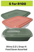 Otima 2.2L Snap It Food Saver Assorted-For 5