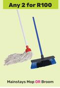 Mainstays Mop Or Broom-For Any 2