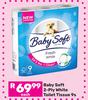 Baby Soft 2 Ply White Toilet Tissue-9s