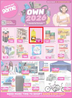 Game : Own 2026 (10 February - 23 February 2026), page 1