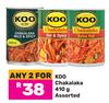 Koo Chakalaka Assorted-For Any 2 x 410g