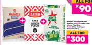 Huletts Sun Sweet Brown Sugar 8Kg+Sasko Cake Wheat Flour 5Kg+White Star Super Maize Meal 5Kg-For All