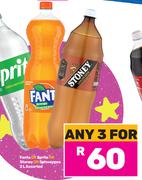 Fanta Or Sprite Or Stoney Or Schweppes Assorted-For Any 3 x 2L