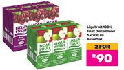 0Liqui Fruit 100% Fruit Juice Blend Assorted-For 2 x 6 x 200ml