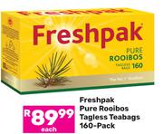 Freshpak Pure Rooibos Tagless Teabags 160 Pack