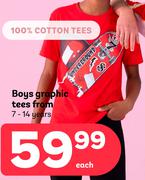 Boys Graphic Tees 7-14 Years
