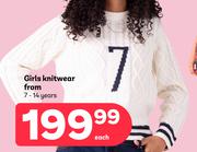 Girls Knitwear 7-14 Years