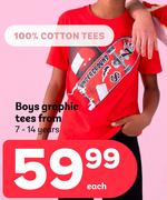 Boys Graphic Tees 7-14 Years