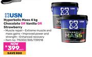 USN Hyperbolic Mass Chocolate Or Vanilla Or Strawberry-4Kg