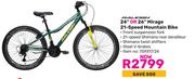 Raleigh 24" Or 26" Mirage 21 Speed Mountain Bike 759317/24