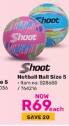 Slazenger Netball Ball Size 5 828680/764216