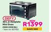Defy 30Ltr 2-Hotpalte Mini Oven MOH2330BL