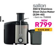 Salton 350W Stainless Steel Juice Maker SJM-40
