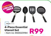 Mainstays 4-Piece Essential Utensil Set-Per Set