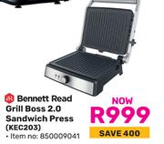 Bennett Read Grill Boss 2.0 Sandwich Press KEC203