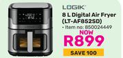 Logik 8Ltr Digital Air Fryer LT-AF852SD