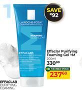 Laroche Posay Effaclar Purifying Foaming Gel + M-200ml