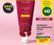 Nutriderma Cell Age Hydropore Sun Moisturiser SPF50-75ml