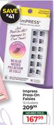 Kiss Impress Press On Falsies 12 Clusters